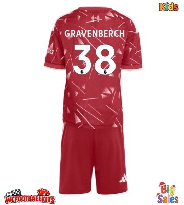 Liverpool Ryan Gravenberch #38 Replica Home Stadium Kit for Kids 2026-27 Short Sleeve (+ pants)